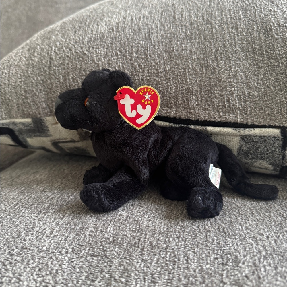 Midnight Beanie Baby Ty Plush Panther in Black